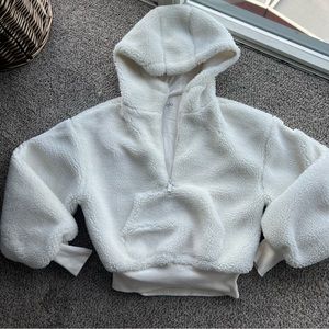 ALO - half zip Sherpa hoodie